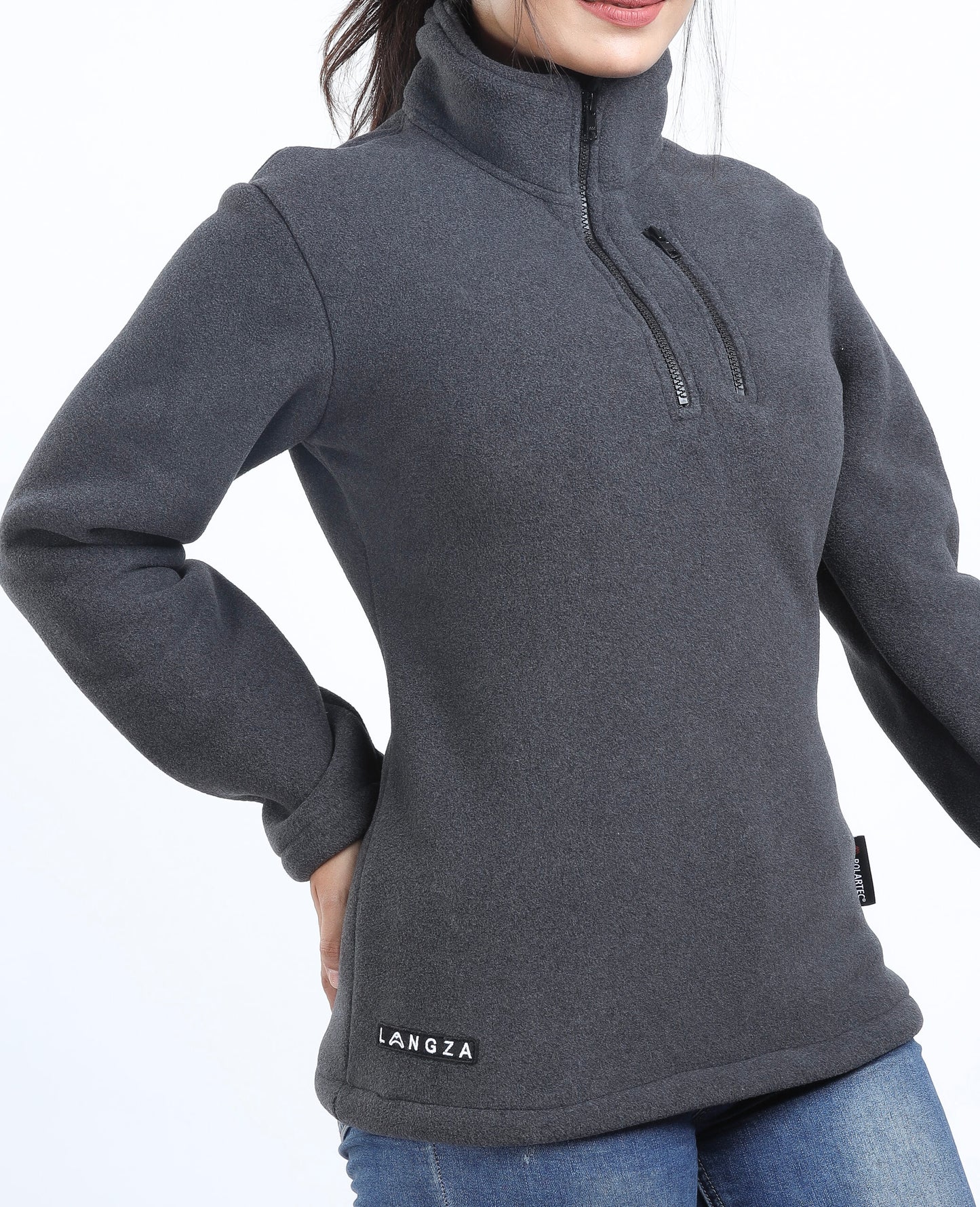 Langza Women's Solid Hiker's Polartec® fleece