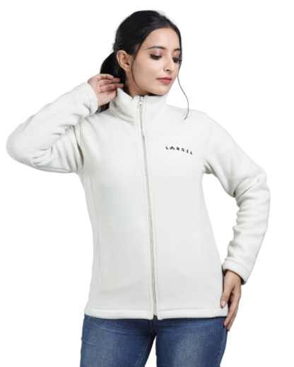 Langza Women's full zipper velour Polartec® fleece - Image 2