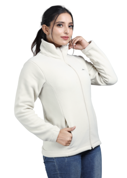 Langza Women's full zipper velour Polartec® fleece - Image 5